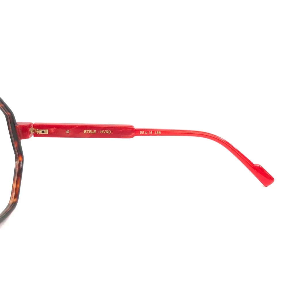 Etnia Barcelona Eyeglasses Frames STELE HVRD Havana Red Full Rim 56-16-138